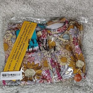 Posh Peanut Pink Floral Kids Pajamas